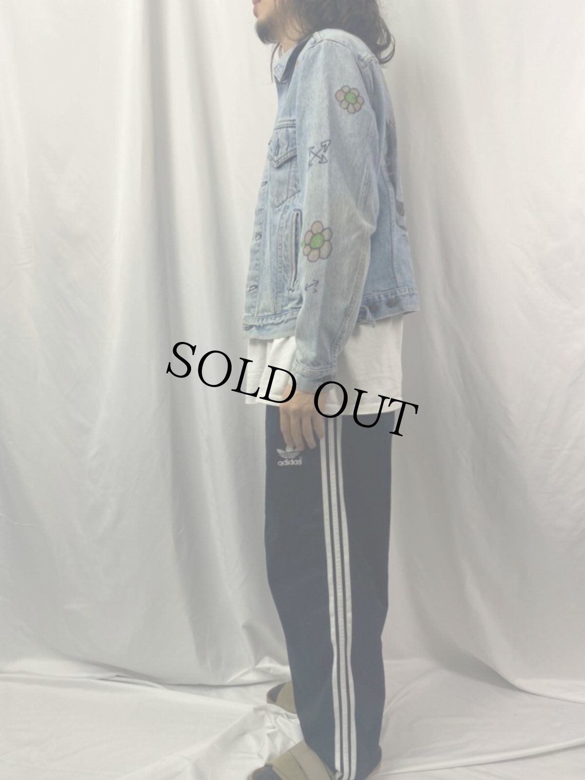 画像4: 80's Levi's 70506-0214 USA製 Motley Crue "Theatre of Pain” ハンドペイント デニムジャケット (4)