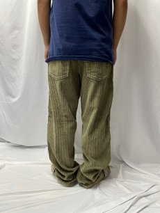 画像4: 90's Levi's SILVER TAB "BAGGY" 太畝コーデュロイパンツ カーキ W38 (4)