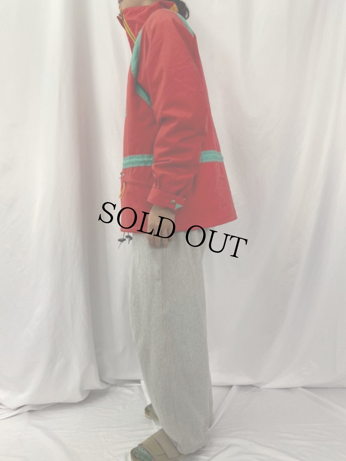 画像3: 80〜90's SOS プルオーバージャケット LARGE (3)