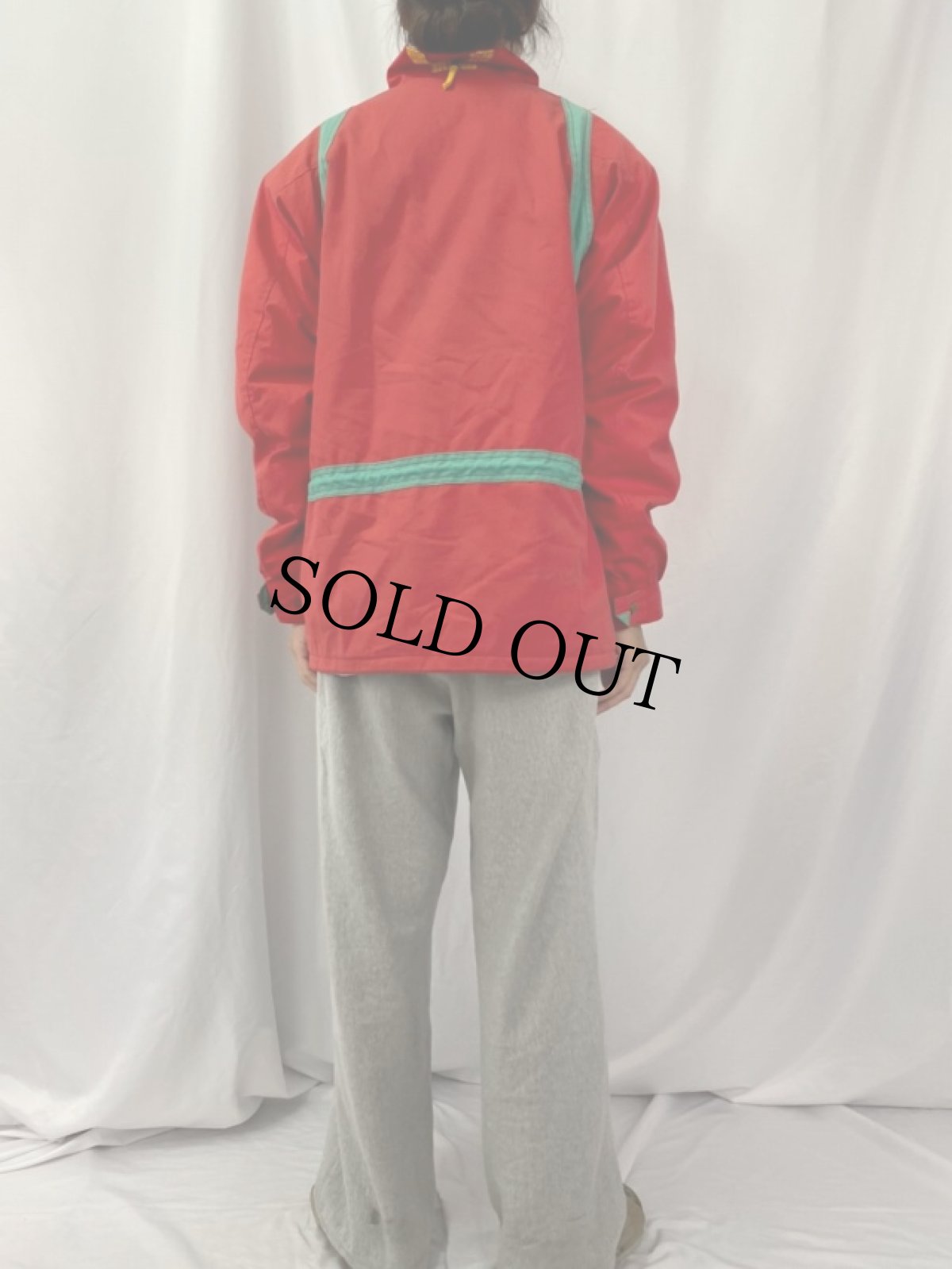 画像4: 80〜90's SOS プルオーバージャケット LARGE (4)