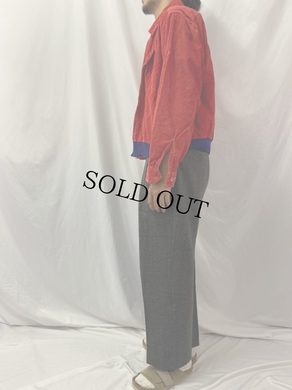 画像3: 50's Pilgrim コーデュロイスウィングトップ XL (3)