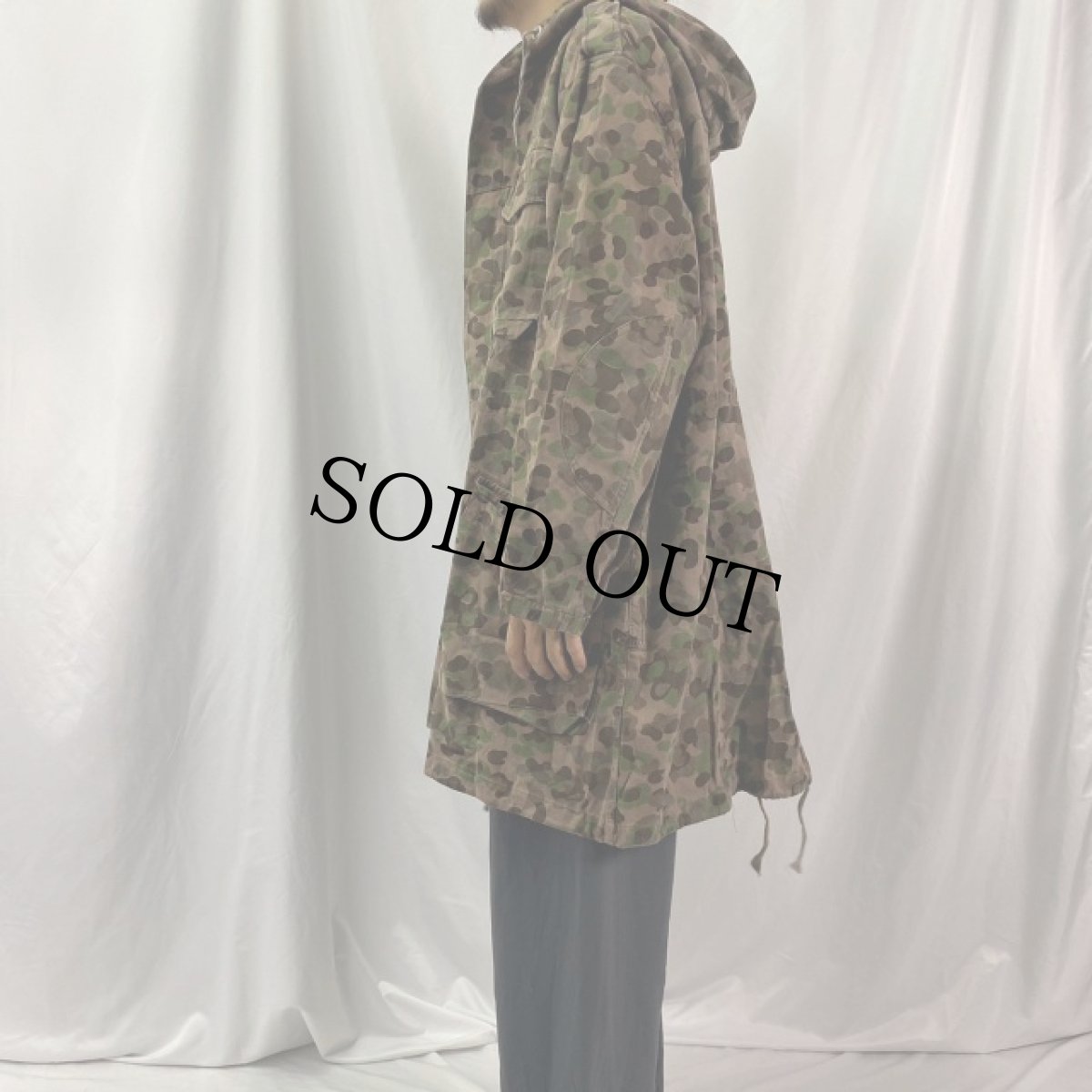 画像3: 50's Austrian Military オーストリアン ピードットカモ柄 コットンパーカー (3)