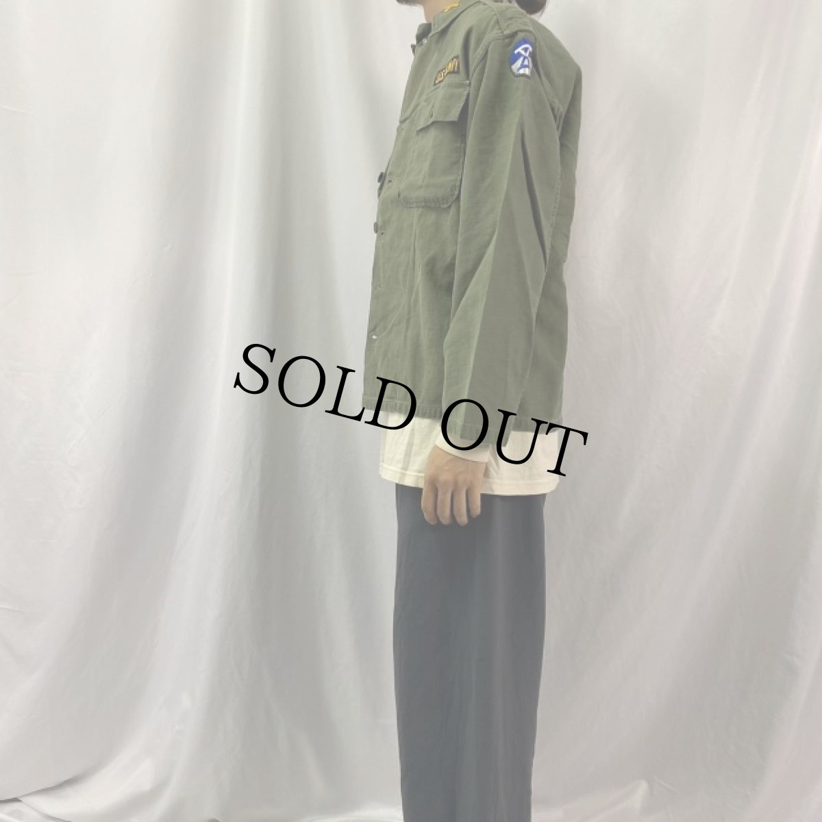 画像3: 50's U.S.ARMY ユーティリティーシャツ 1st パッチ＆エポレット付き (3)