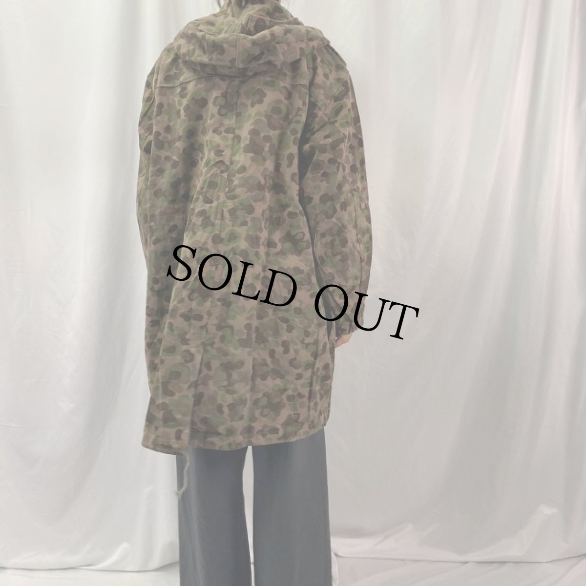 画像4: 50's Austrian Military オーストリアン ピードットカモ柄 コットンパーカー (4)