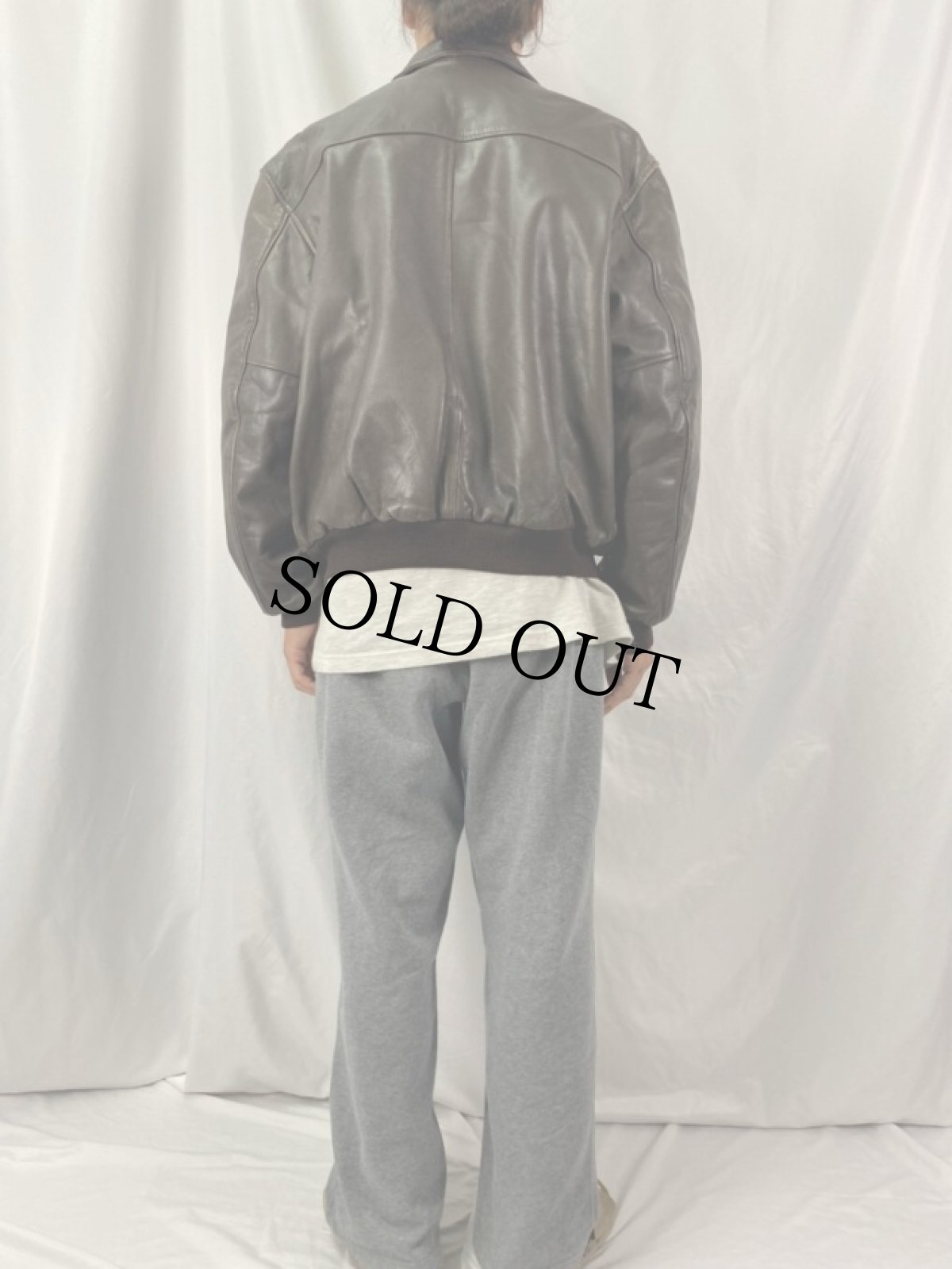 画像4: 90's L.L.Bean USA製 FLYING TIGER JACKET "A-2TYPE" L (4)