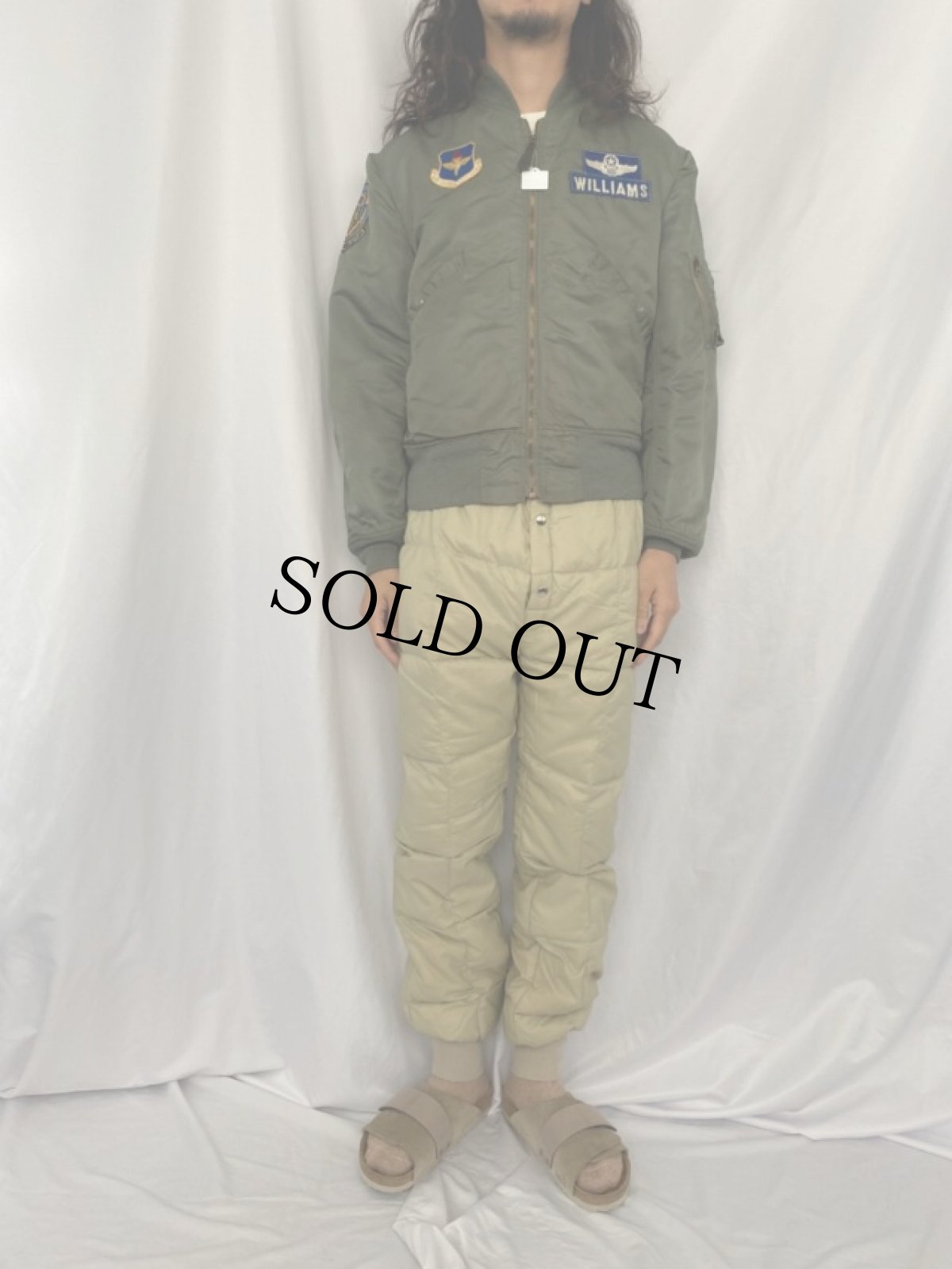 画像3: 60's U.S.AIR FORCE L-2B フライトジャケット パッチ付き MEDIUM (3)