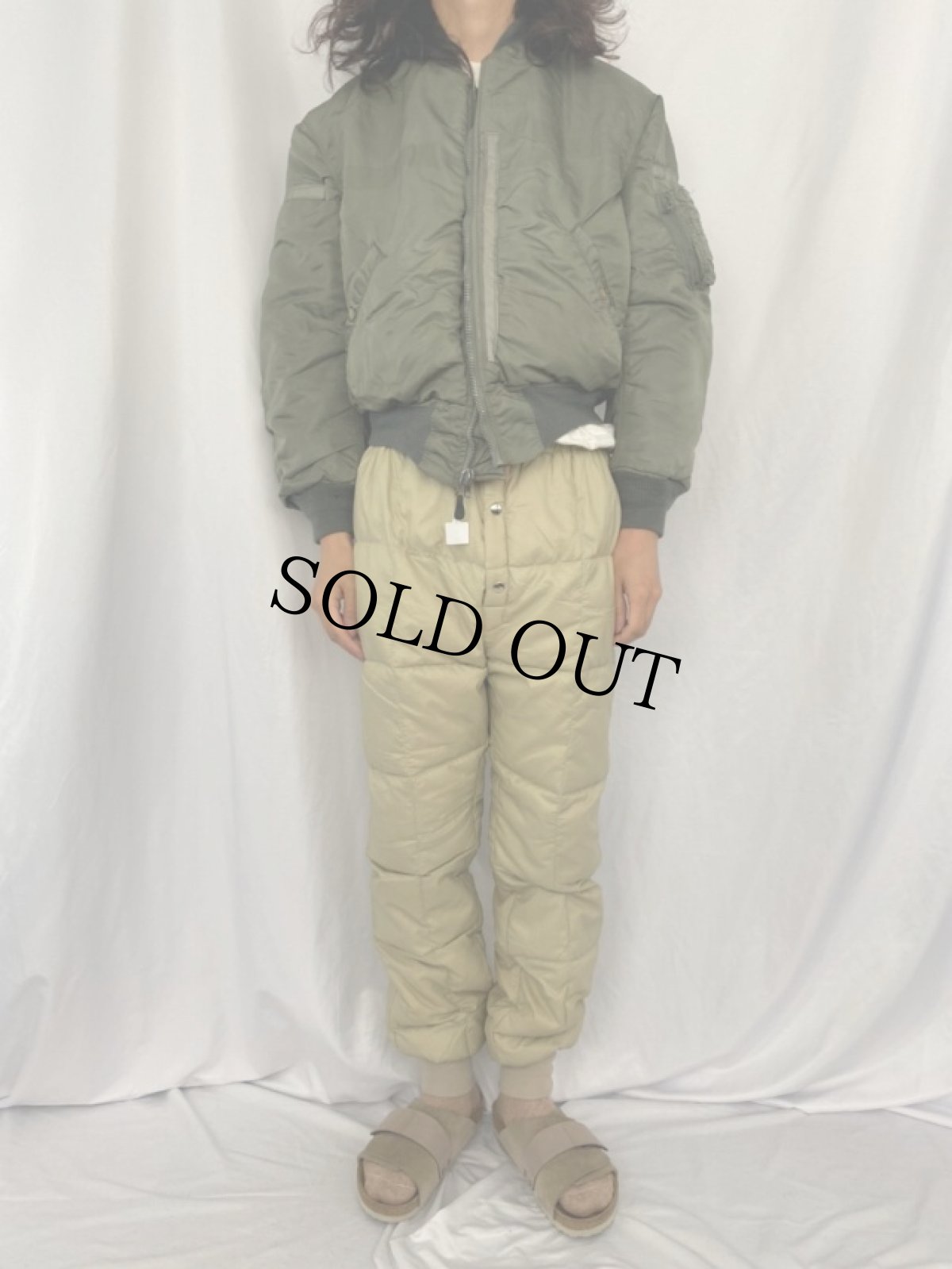 画像2: 60's U.S.AIR FORCE MA-1 フライトジャケット D TYPE LARGE (2)