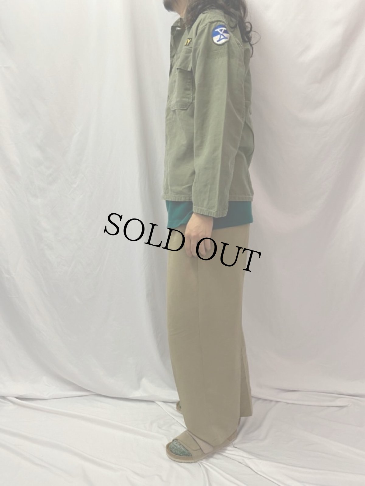 画像3: 50's U.S.ARMY ユーティリティーシャツ 1st パッチ＆エポレット付き (3)