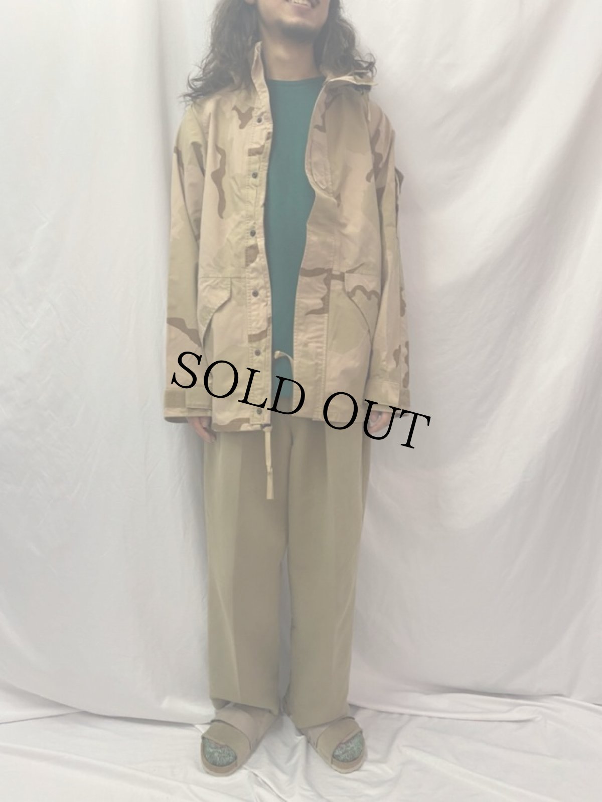 画像2: 2000's U.S.MILITARY ECWCS デザートカモ GORE-TEXパーカ SMALL-LONG (2)