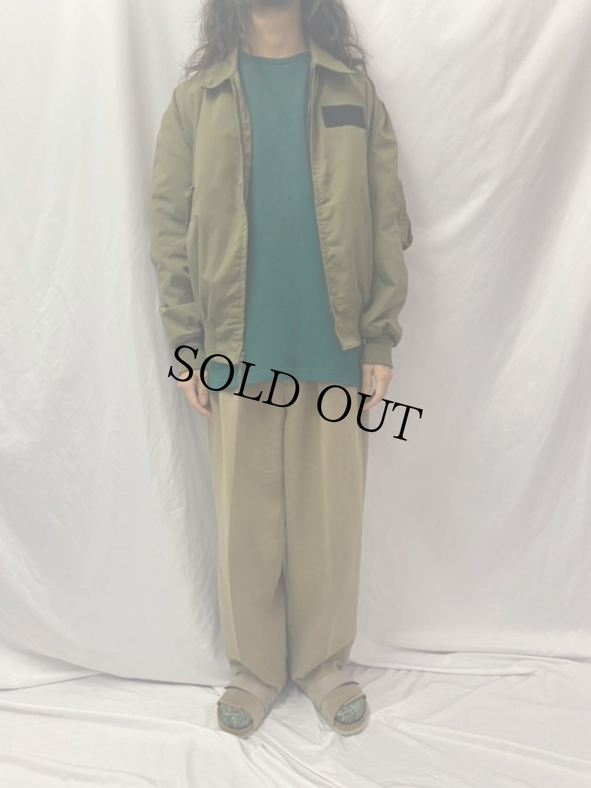 画像2: 80's U.S.ARMY ノ－メックス ヘリクルーフライトジャケット パッチ付き X-LARGE LONG (2)