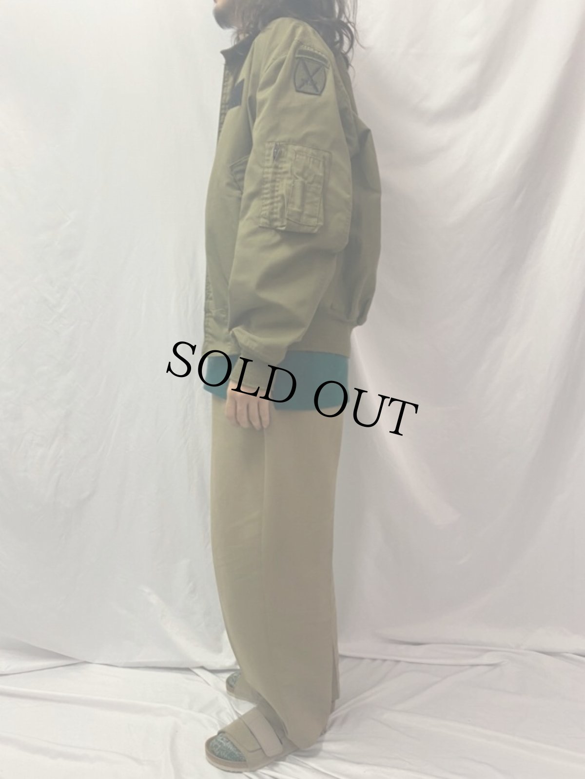 画像3: 80's U.S.ARMY ノ－メックス ヘリクルーフライトジャケット パッチ付き X-LARGE LONG (3)