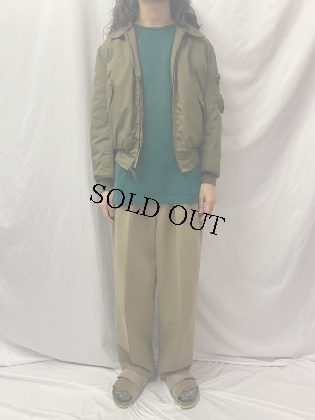 画像2: 90's U.S.ARMY ノ－メックス ヘリクルーフライトジャケット MEDIUM REGULAR (2)