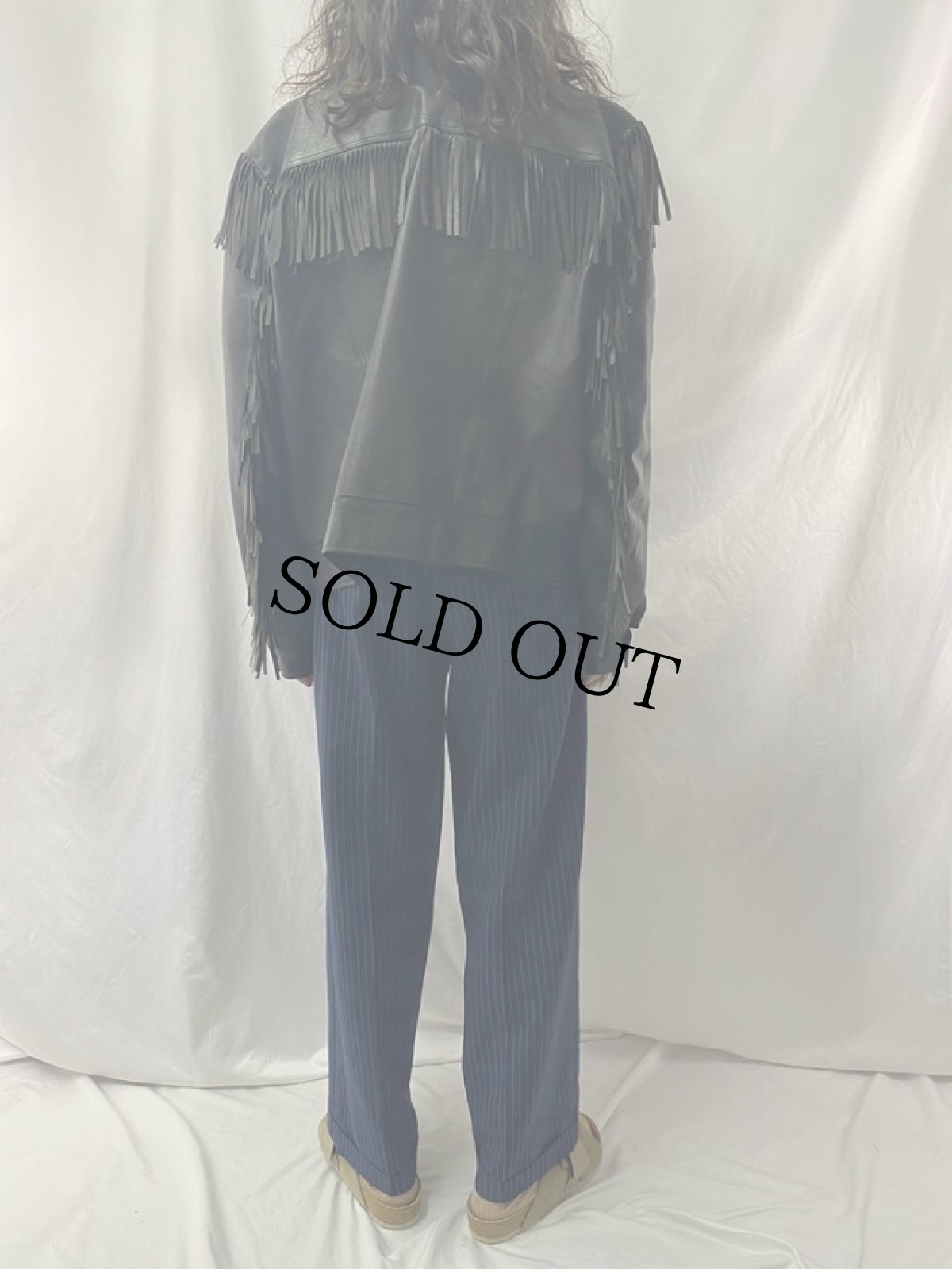 画像4: 80〜90's Niki フリンジレザージャケット (4)