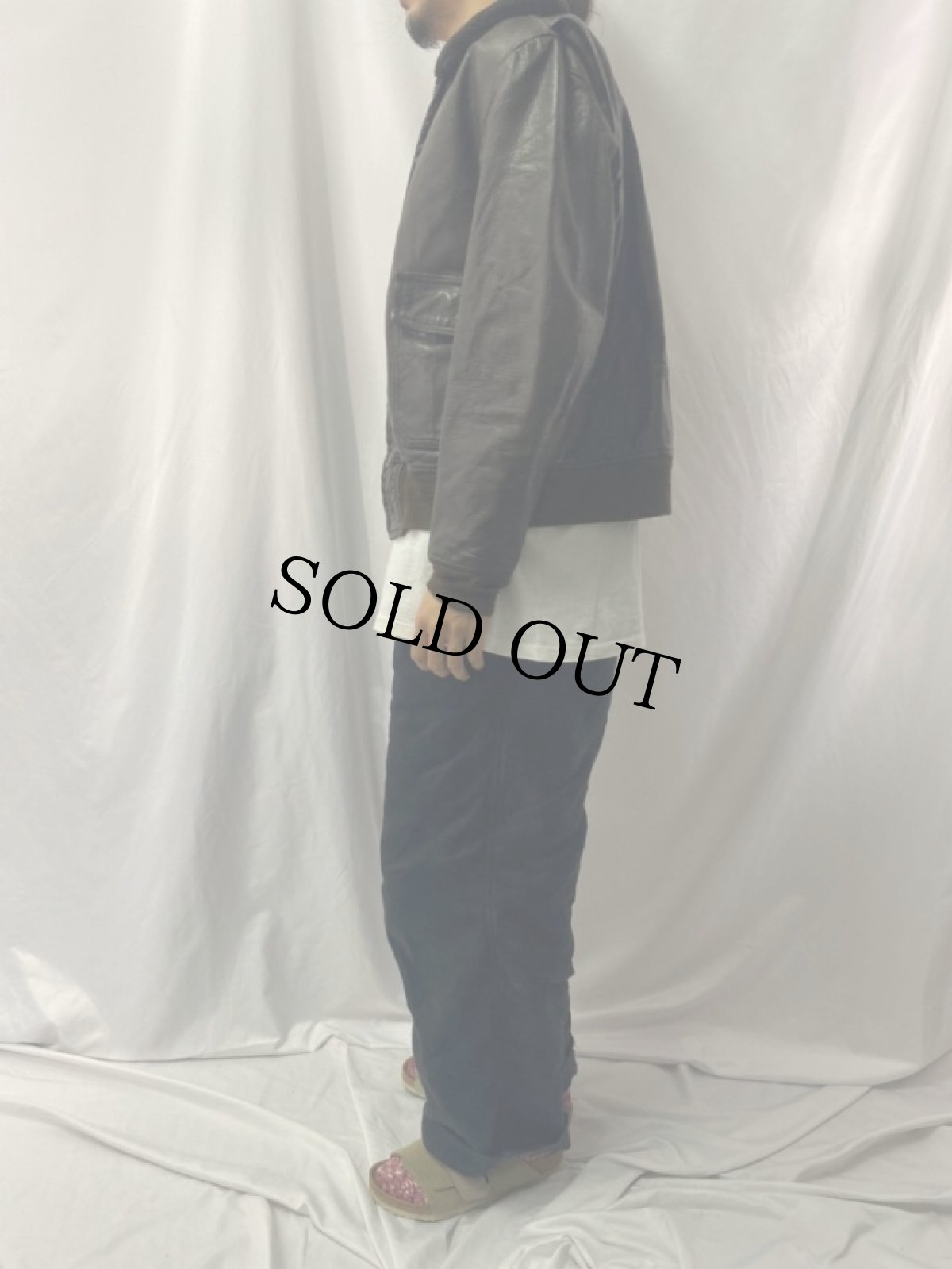 画像3: 70's U.S.NAVY G-1 フライトジャケット 42 (3)