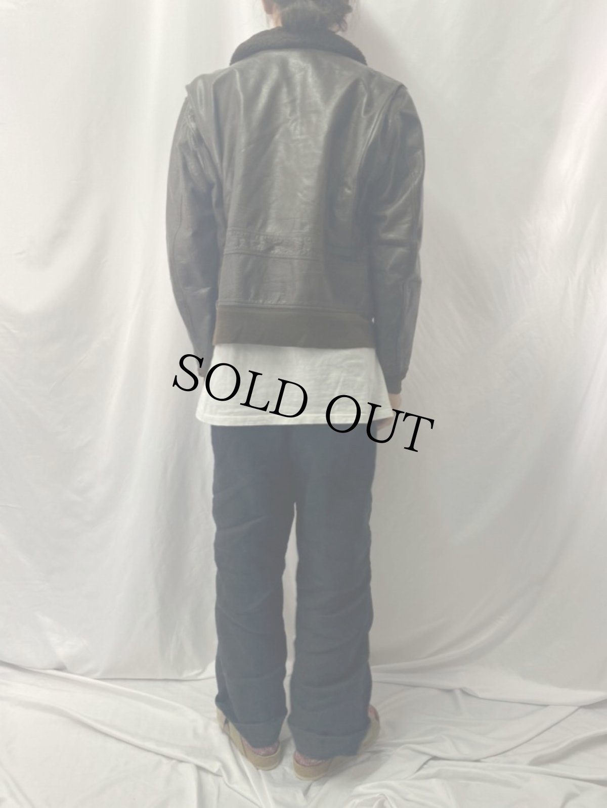 画像4: 70's U.S.NAVY G-1 フライトジャケット 42 (4)