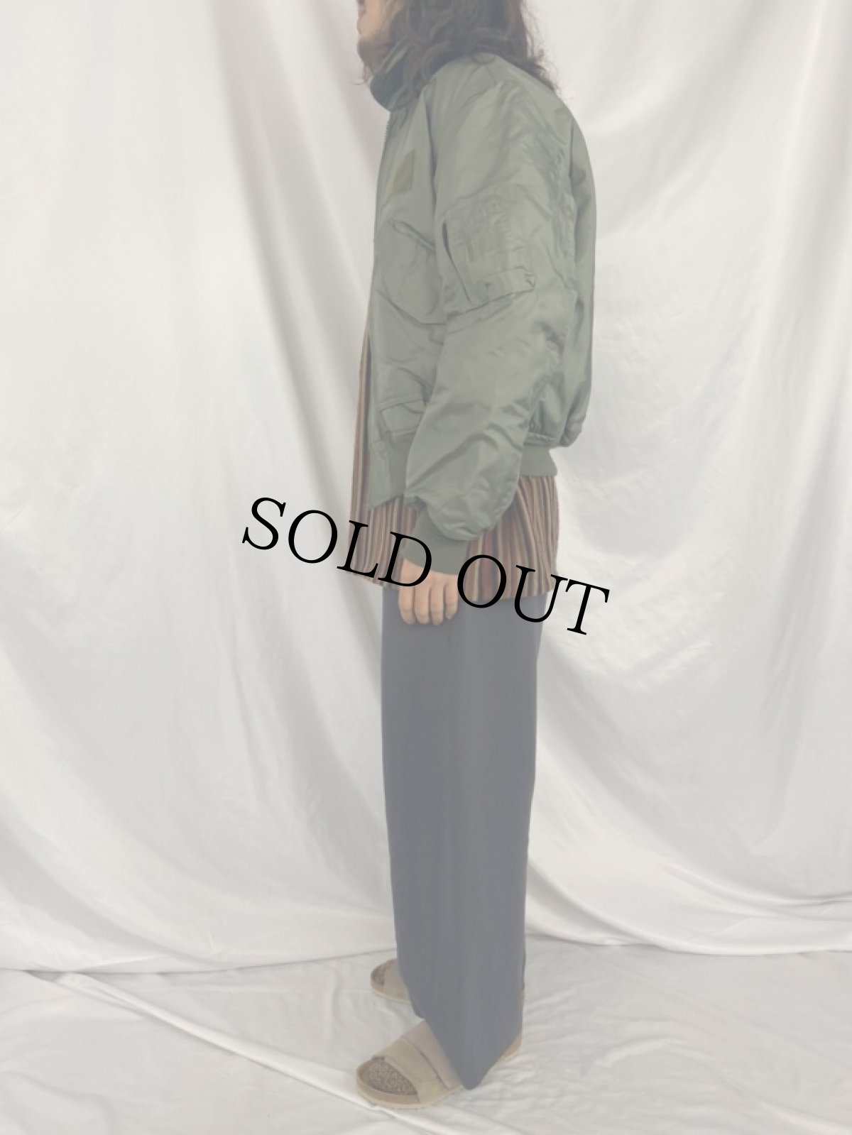 画像3: 2000's U.S.AIR FORCE CWU-45/P Flight Jacket LARGE (3)