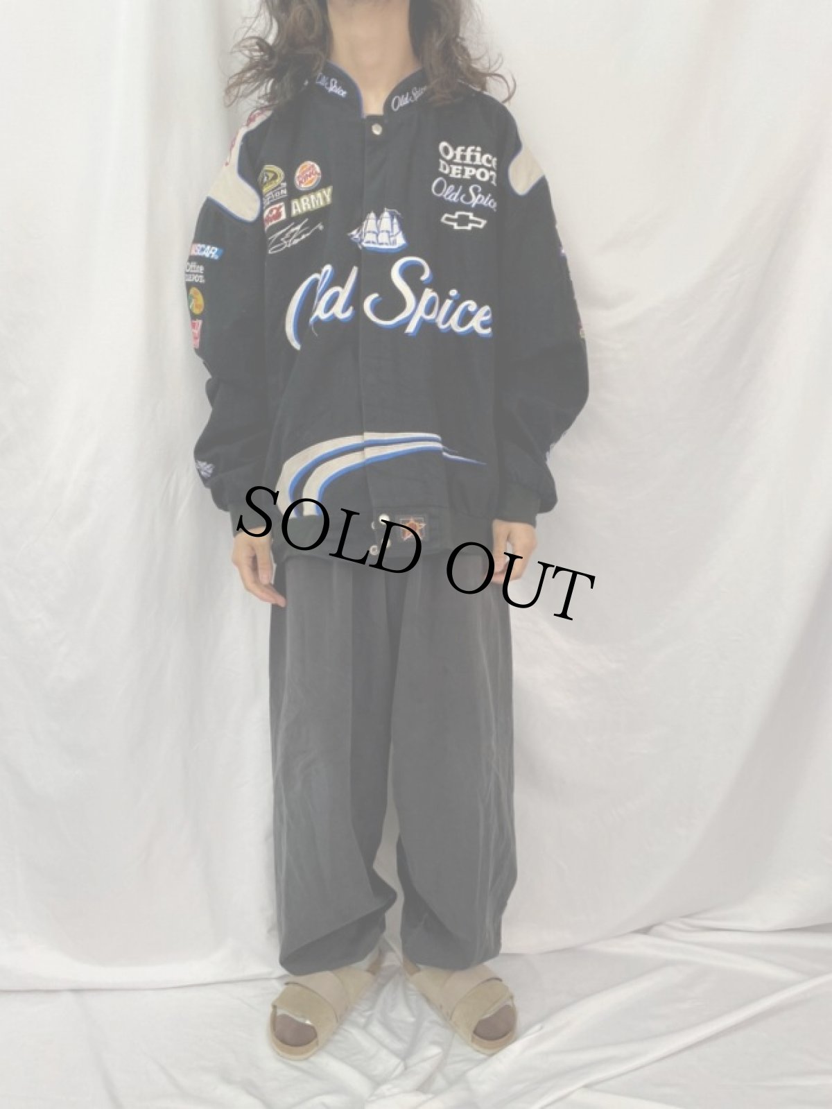 画像3: JEFF HAMILTON "Old Spice NASCAR" レーシングジャケット 3XL (3)