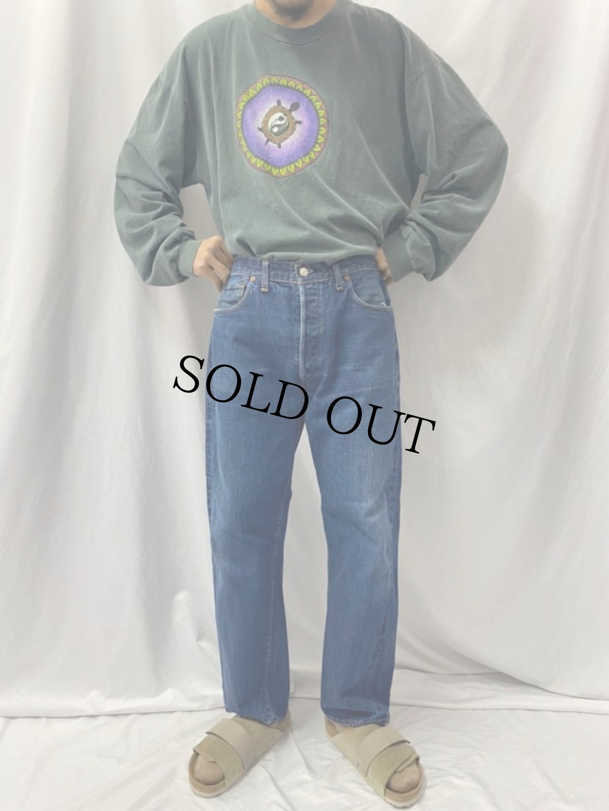 画像2: 70's Levi's 501 66前期 デニムパンツ W36 (2)