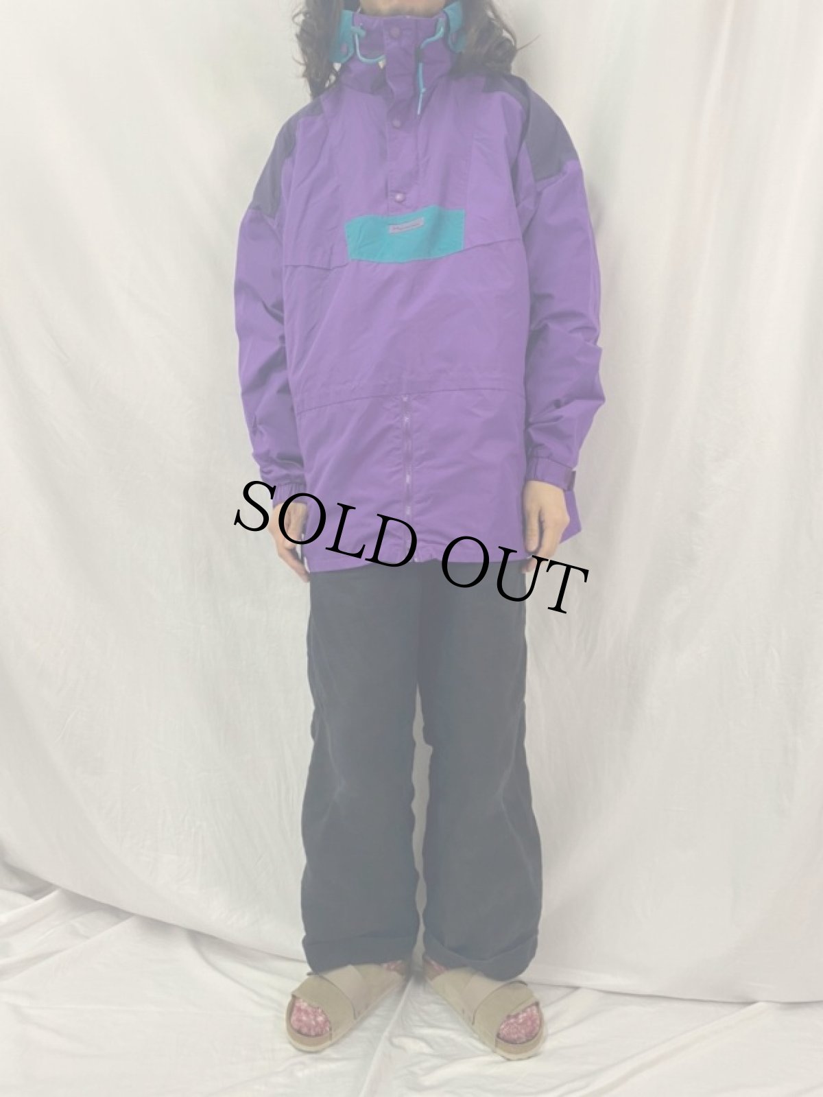 画像2: 90's Columbia ナイロンマウンテンジャケット XL (2)