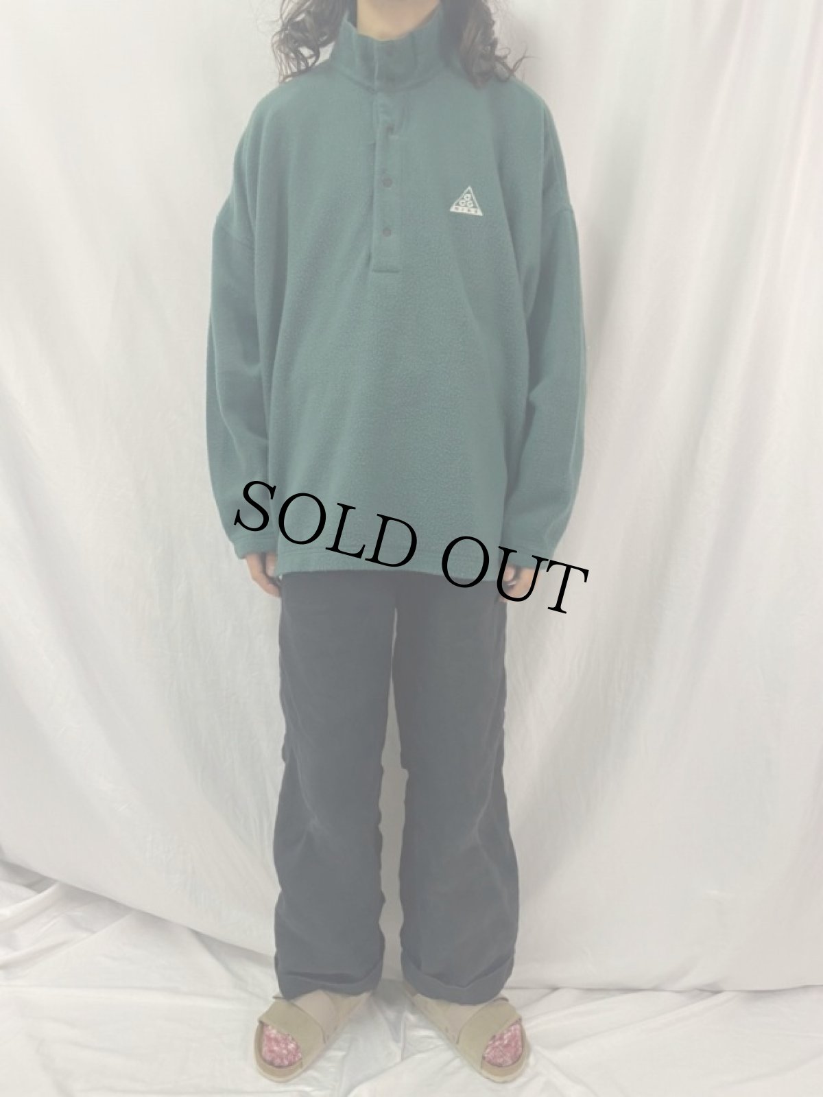 画像2: 90's NIKE ACG 犬タグ "QUALITY COMFORT" プルオーバーフリースカットソー XXL (2)