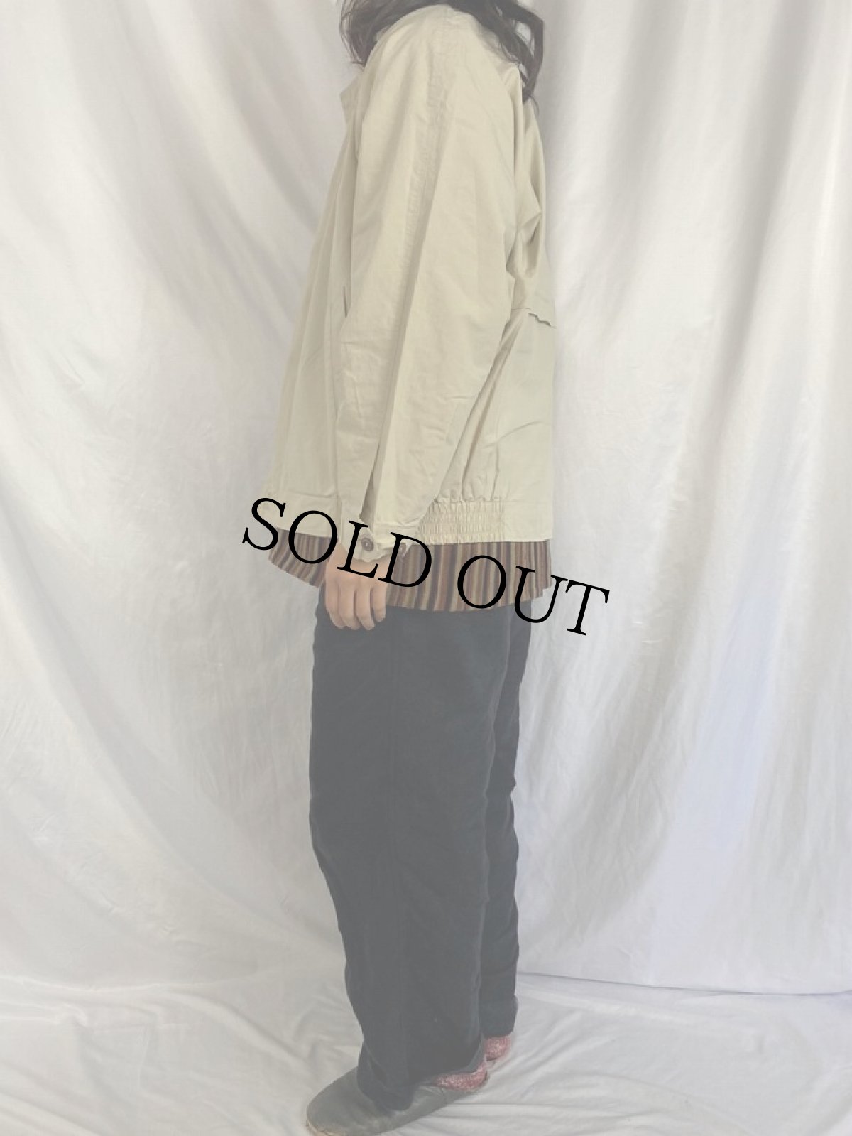 画像3: 90's Burberrys コットンスウィングトップ L (3)