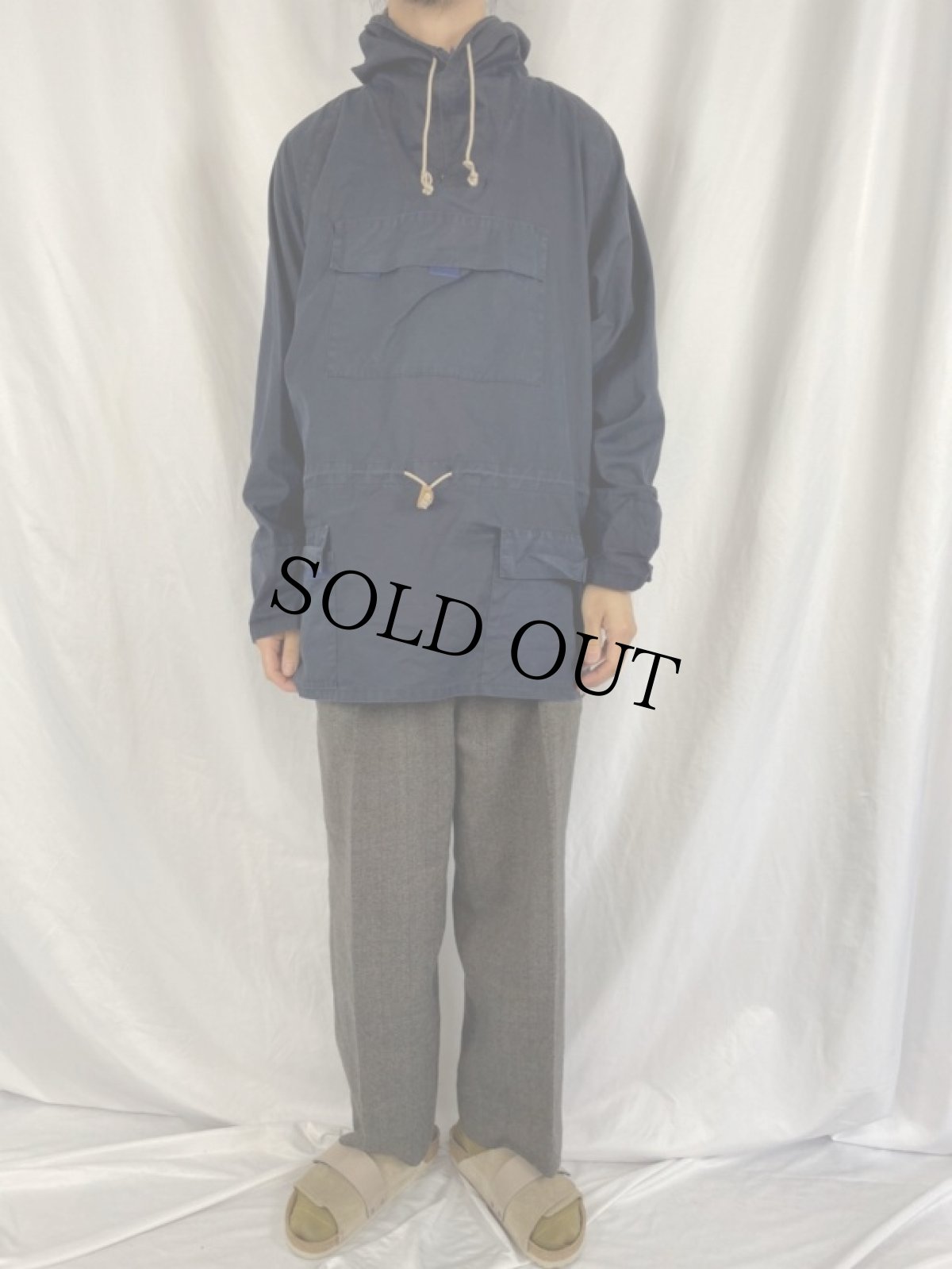 画像2: EURO Yarrow CANADA製 コットンアノラックパーカー ネイビー (2)