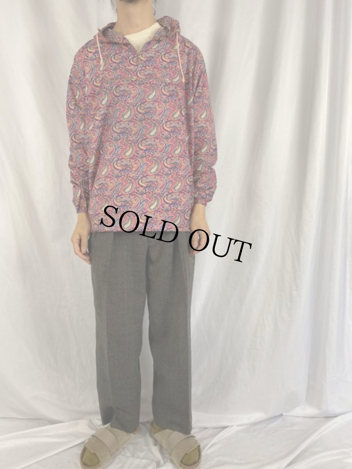 画像2: 〜60's White Stag JAPAN製 ペイズリー柄 アノラックパーカー (2)