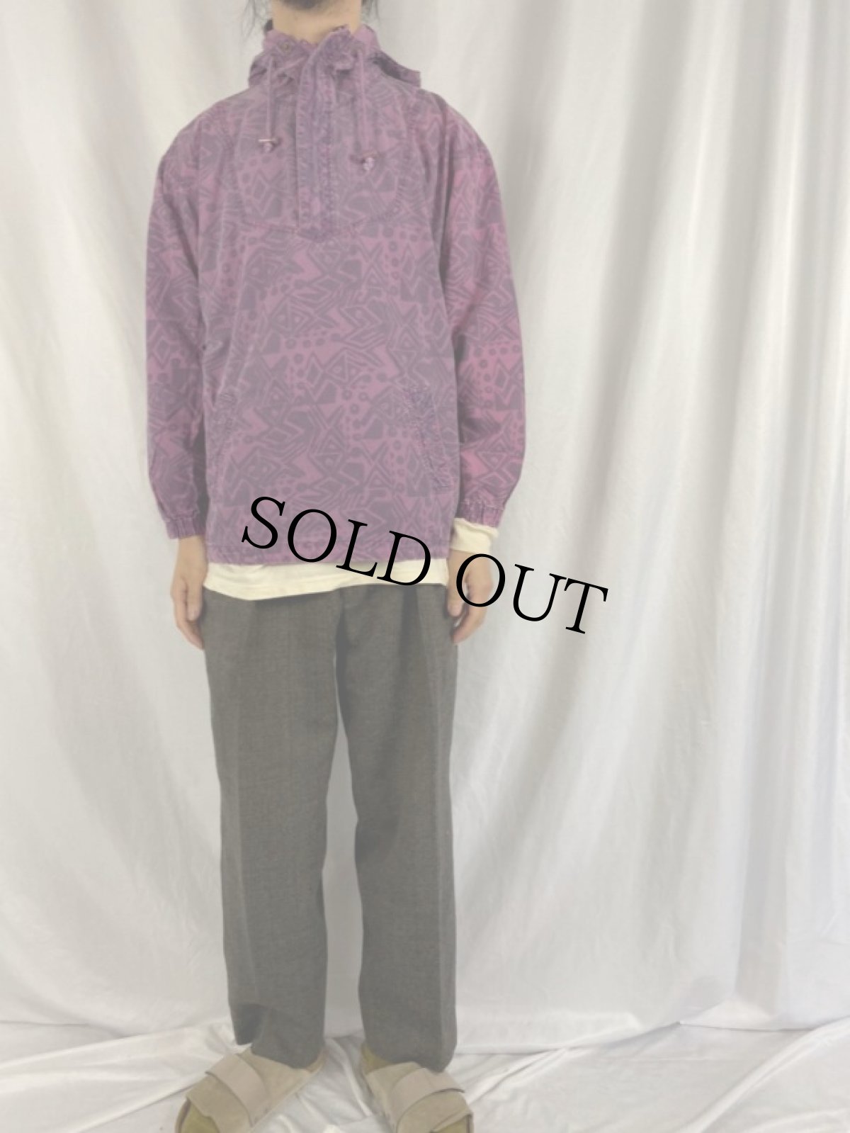 画像2: 80's L.L.Bean 総柄 アノラックパーカー (2)