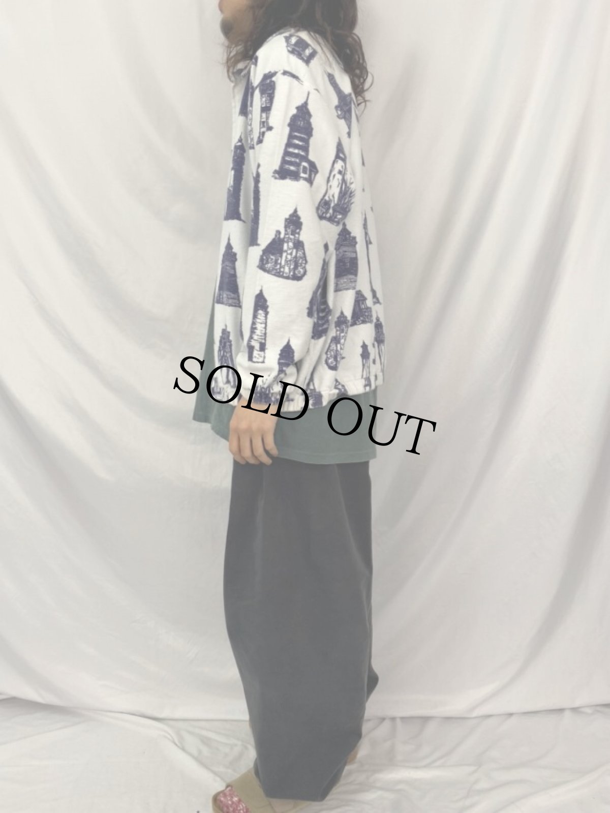 画像3: 90's MICHIGAN RAG CO. USA製 コットンパイル ジャケット L (3)