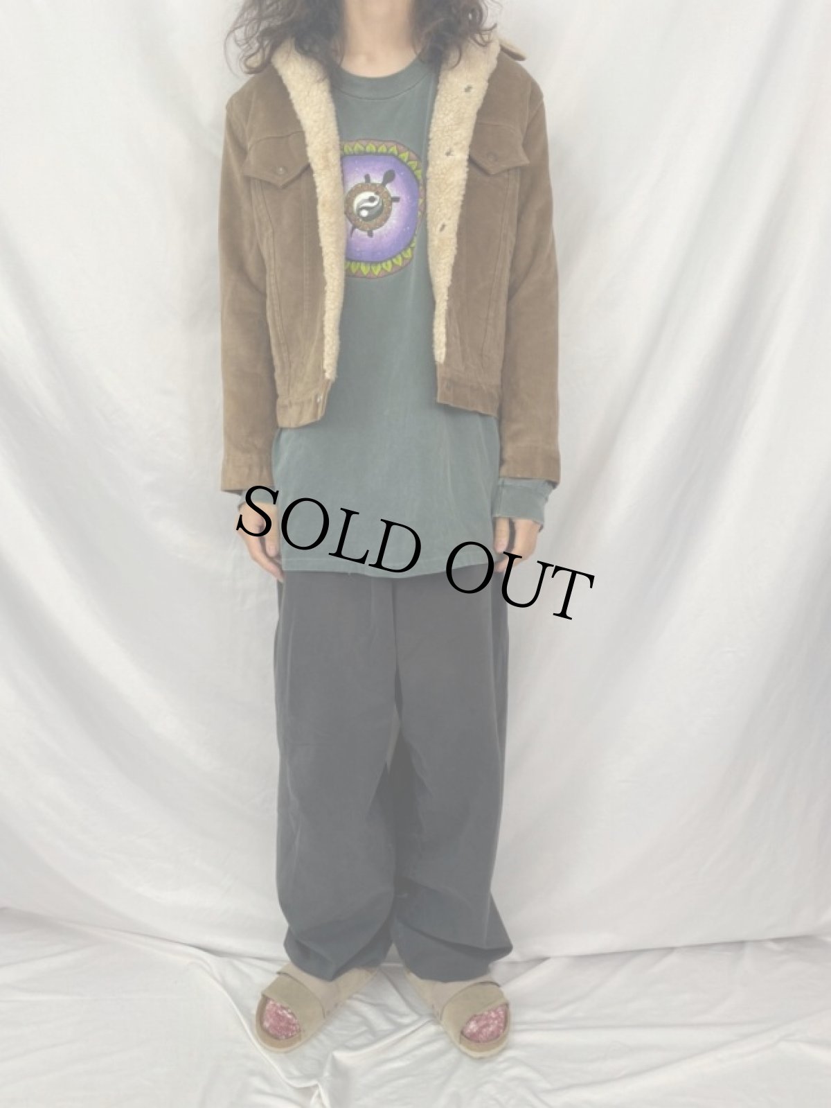 画像2: 70's Levi's 70608 USA製 ベロアボアジャケット 36 (2)