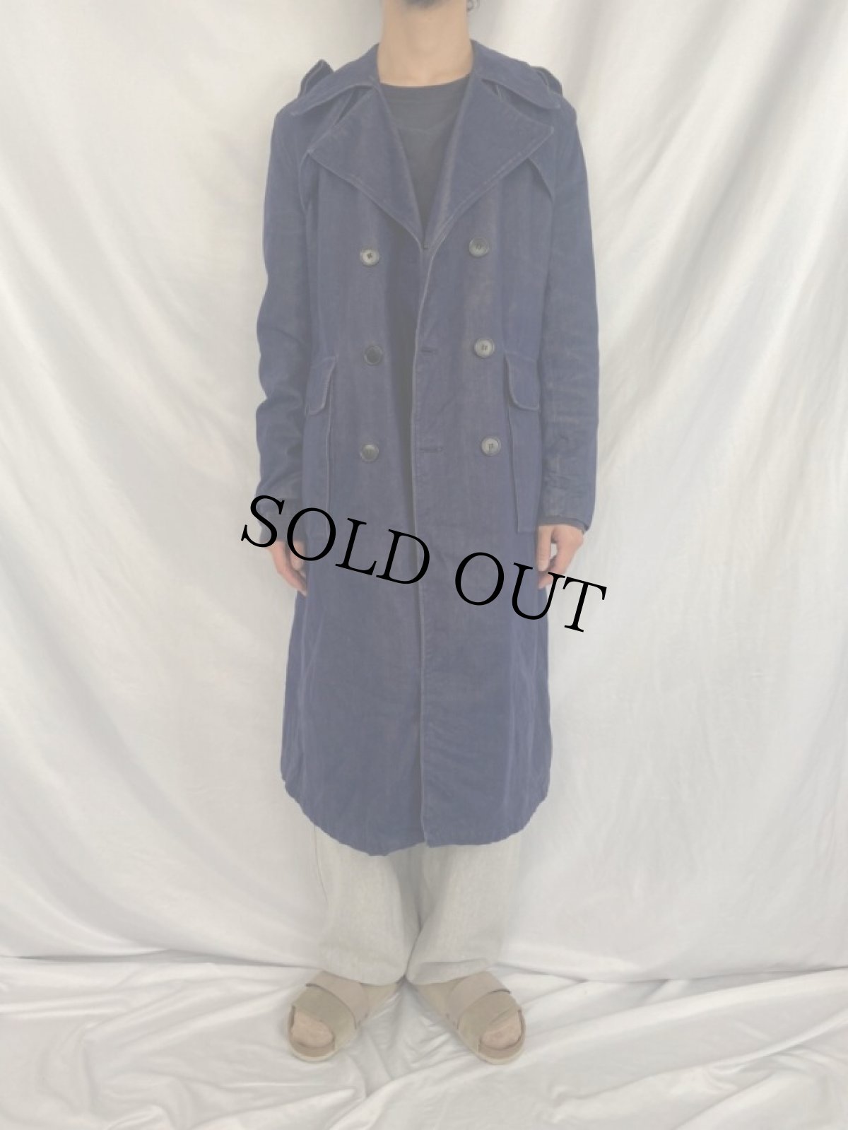 画像3: EURO デニムトレンチコート (3)