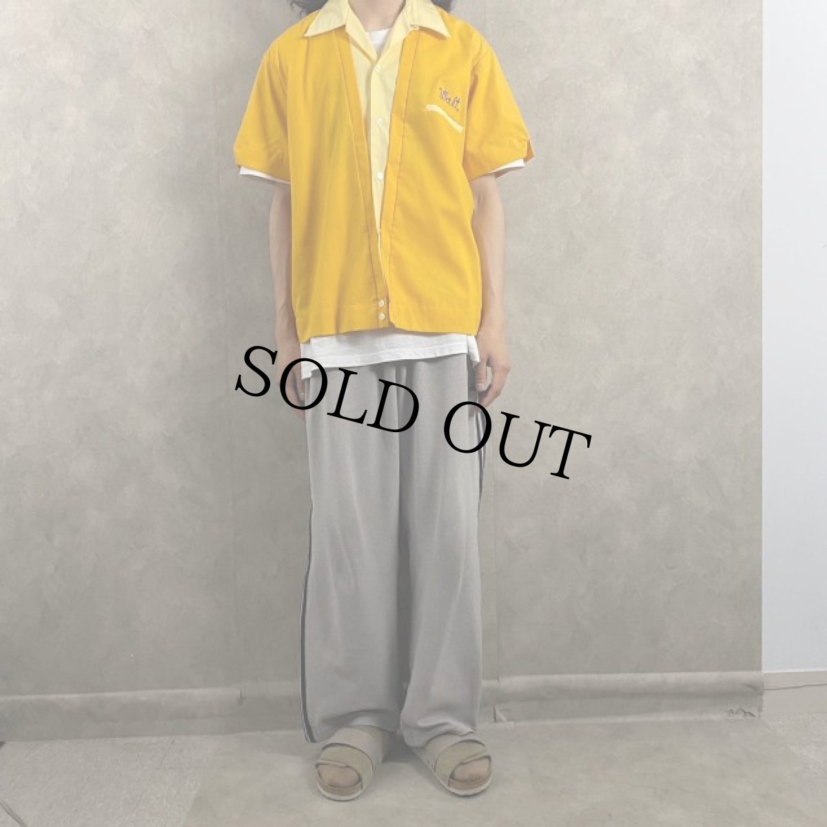 画像5: 60's Dunbrooke チェーン刺繍 ボーリングシャツ L (5)