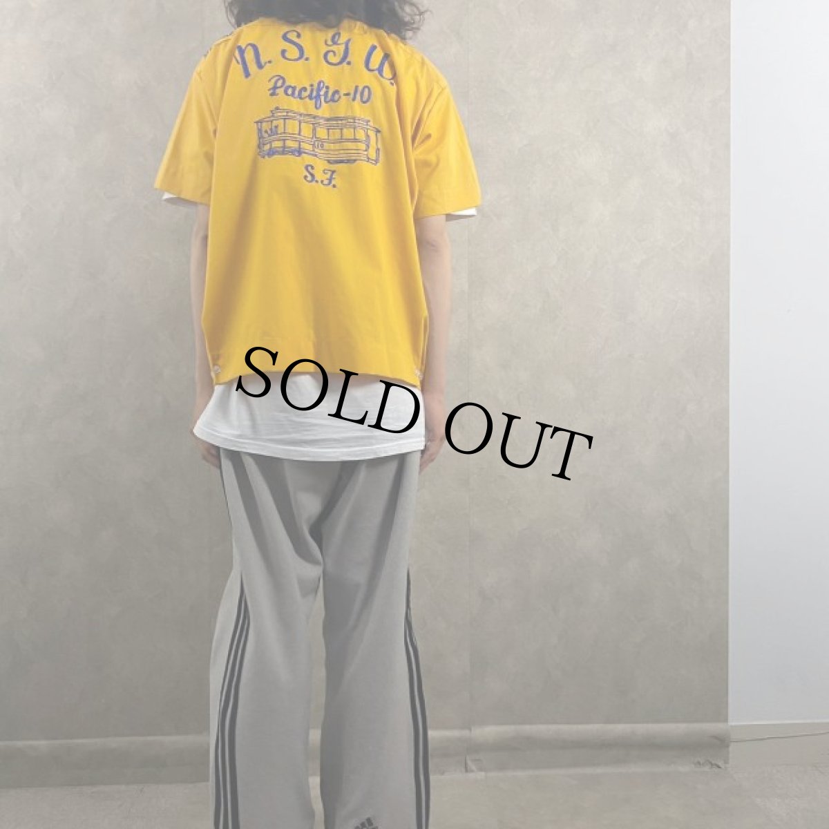 画像3: 60's Dunbrooke チェーン刺繍 ボーリングシャツ L (3)