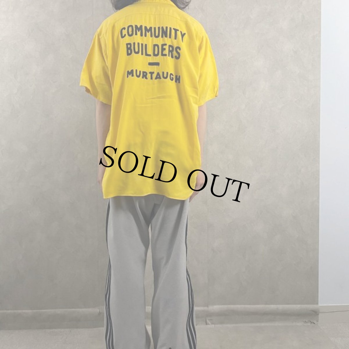 画像5: 60's SERVICE BOWLING SHIRT チェーン刺? ボーリングシャツ (5)