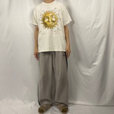 画像2: 90's USA製 太陽イラストTシャツ XL (2)