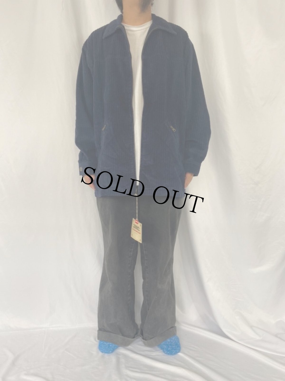 画像2: Levi's 太畝 コーデュロイジャケット ネイビー タグ付き未使用 M (2)