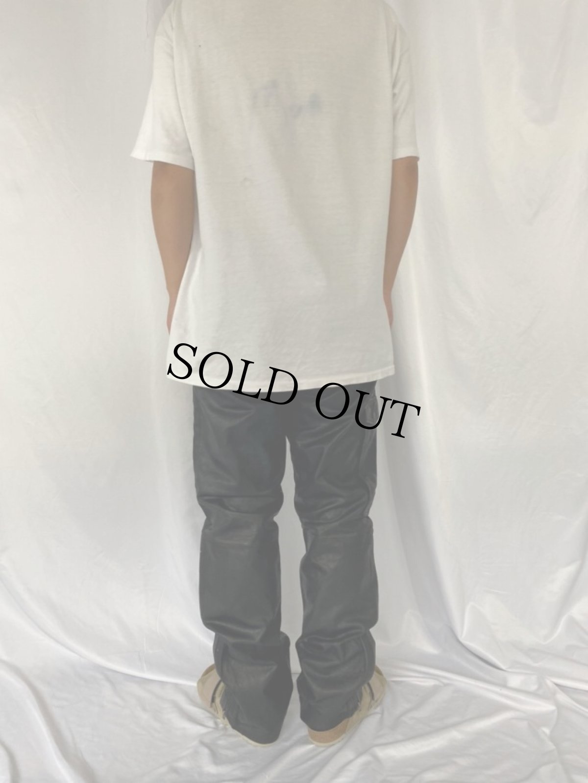 画像4: DKNY レザーカーゴパンツ タグ付き未使用 W35 (4)