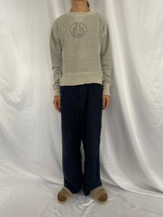 画像2: 50〜60's 前V "IOWA PEM UNIVERSITY"  染み込みプリントスウェット  (2)
