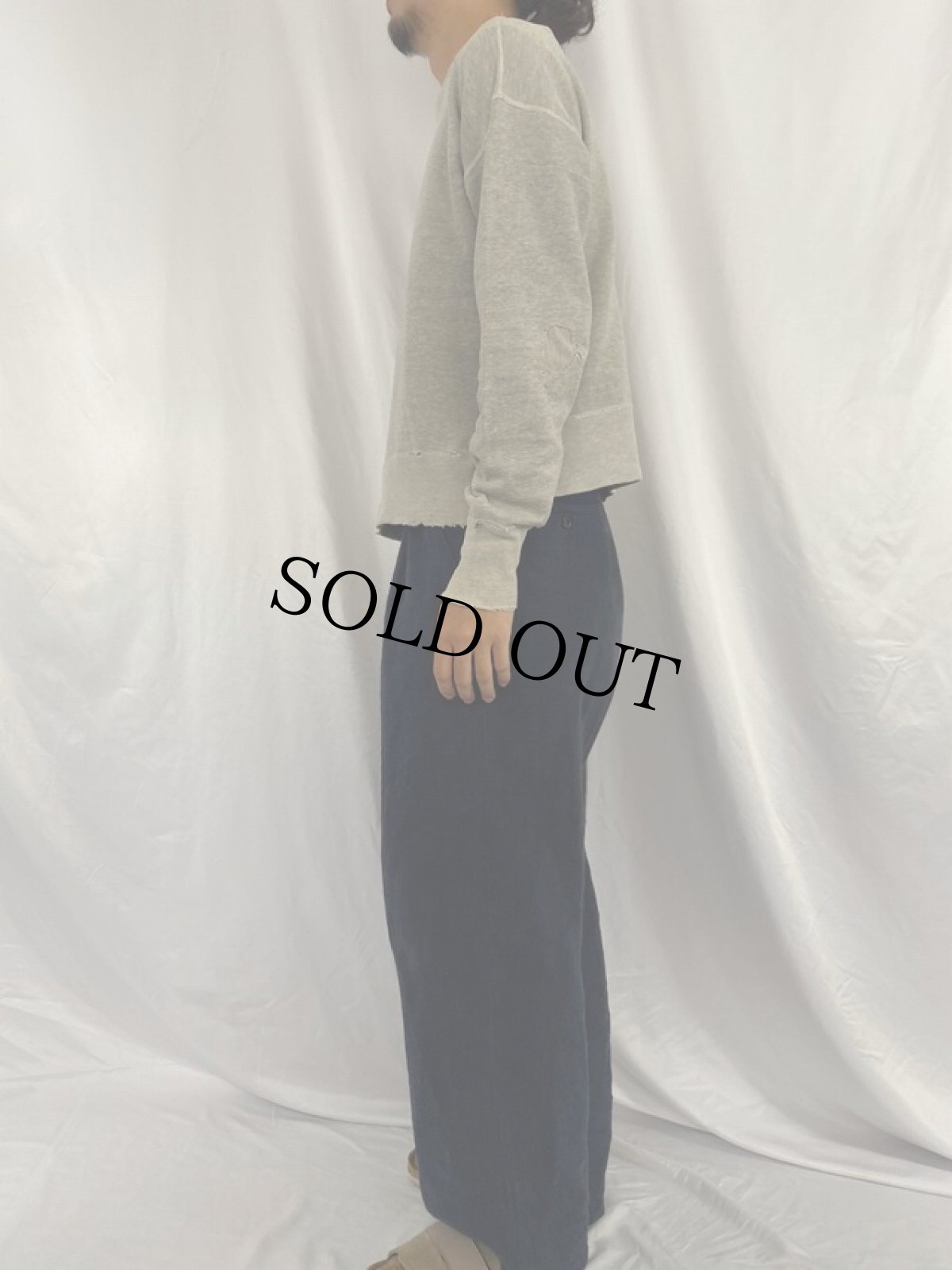 画像3: 50〜60's 前V "IOWA PEM UNIVERSITY"  染み込みプリントスウェット (3)