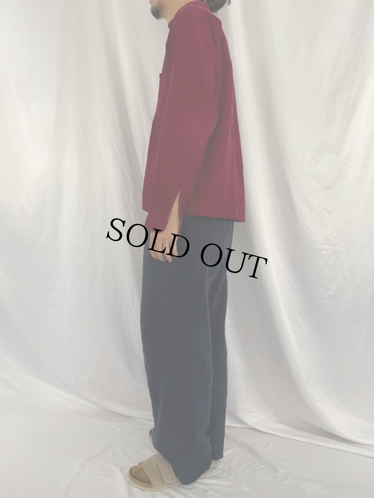 画像3: 50〜60's PENNEY'S TOWNCRAFT オープンカラーコーデュロイシャツ MEDIUM (3)