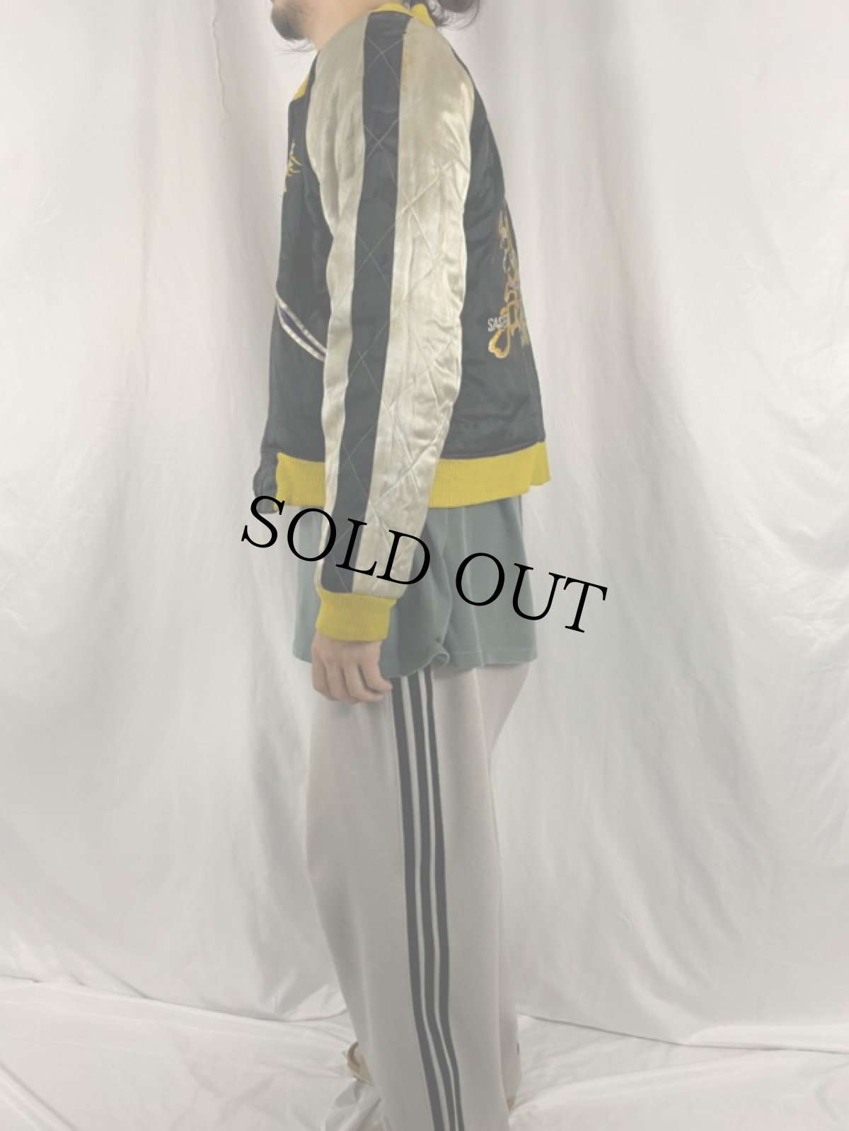 画像7: 40's〜50's 別珍スカジャン "顔トラ"×"JAPAN MAP" (7)