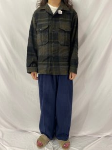 画像2: 60〜70's PENDLETON チェック柄 ウールシャツジャケット L (2)