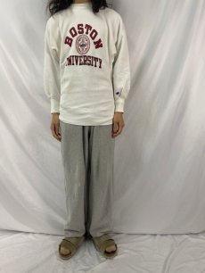 画像2: 90's Champion REVERSE WEAVE USA製 "BOSTON UNIVERSITY" MEDIUM (2)