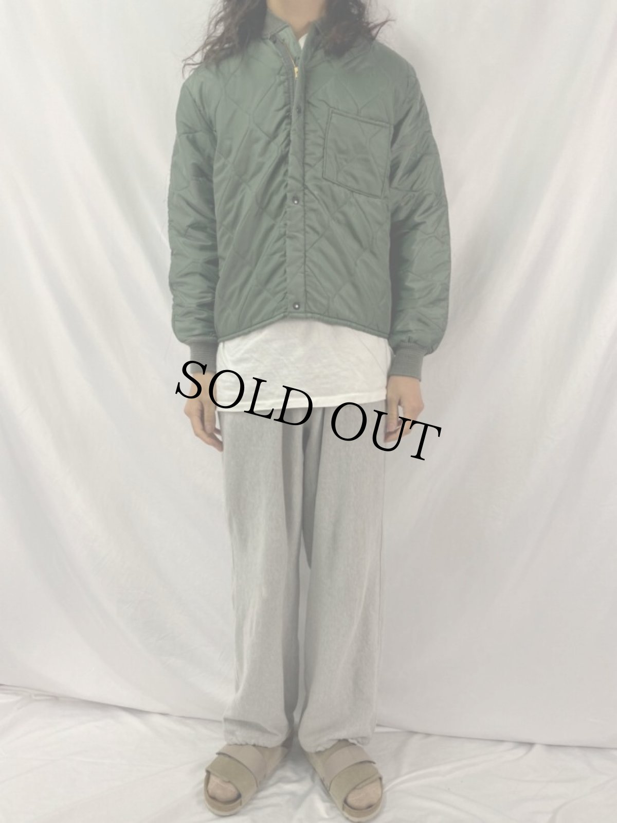 画像2: 60's U.S.AF CWU-9/P 前期Type キルティングナイロンジャケット MEDIUM (2)