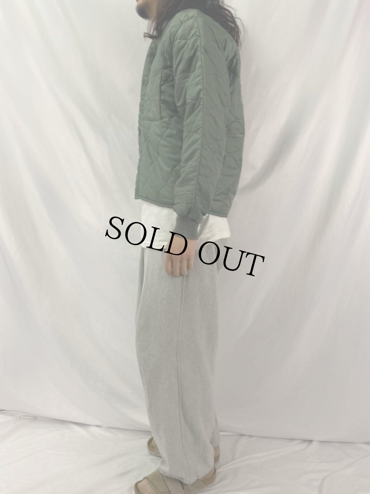 画像3: 60's U.S.AF CWU-9/P 前期Type キルティングナイロンジャケット MEDIUM (3)