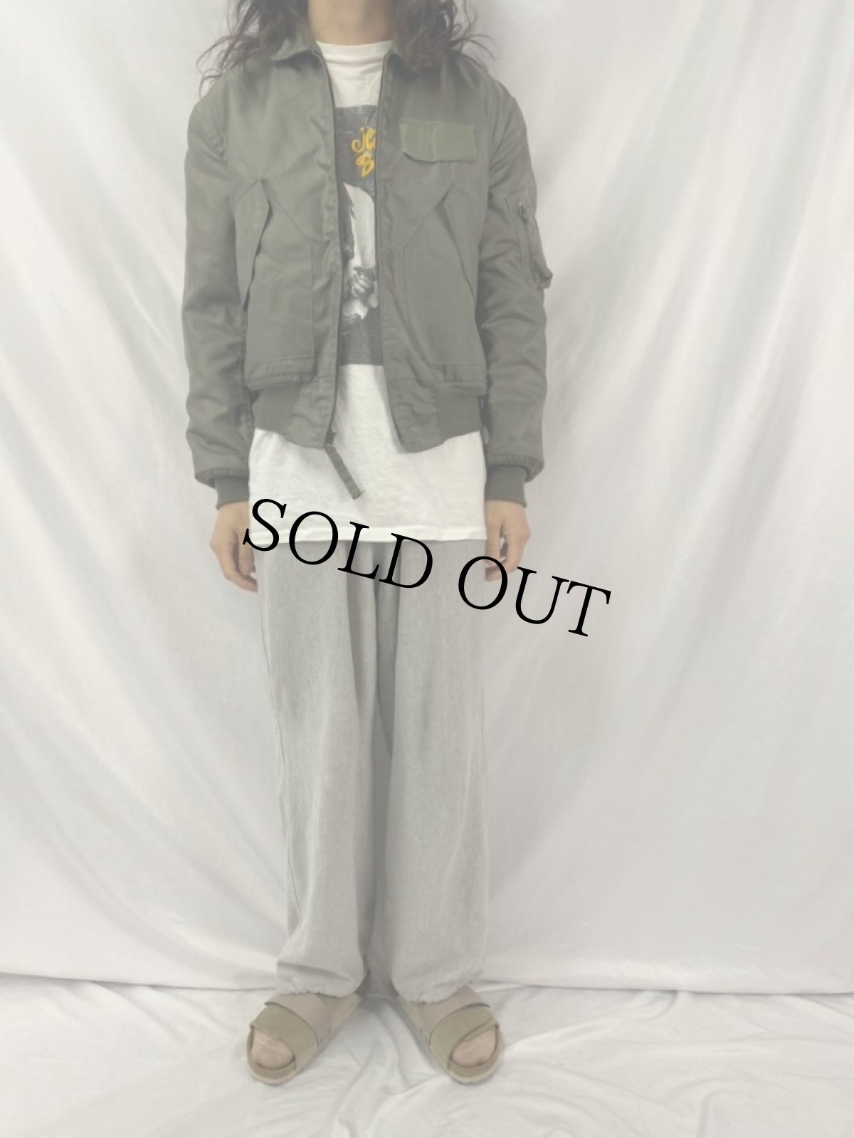 画像2: 90's  U.S.AIR FORCE CWU-36/P フライトジャケット M (2)