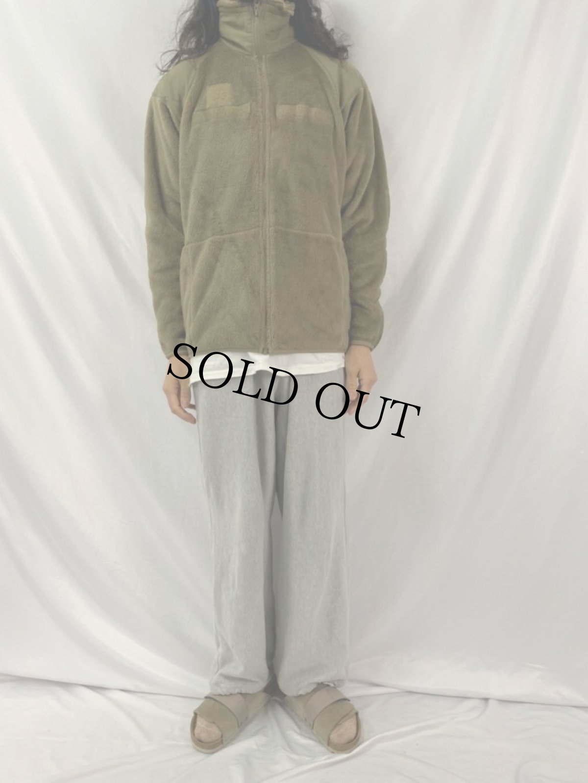 画像2: U.S.MILITARY ECWCS GEN3 Cold Weather コヨーテフリースジャケット SMALL-REGULLAR (2)