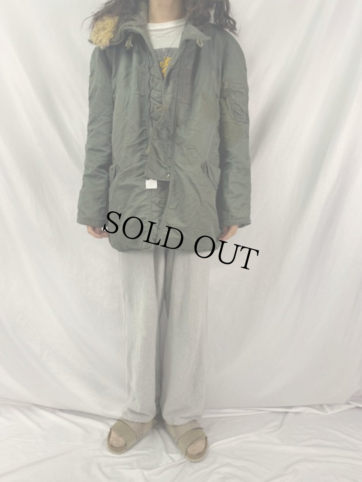 画像2: 50's U.S.AIR FORCE N-3B フライトジャケット MEDIUM (2)