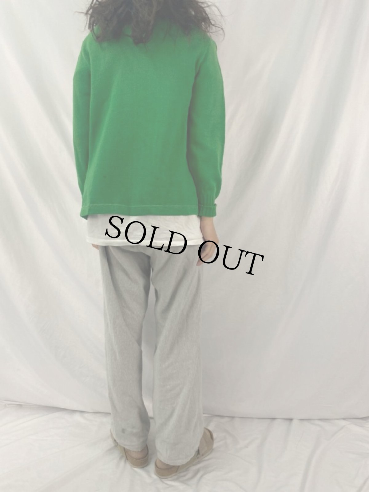 画像4: 40〜50's AJAX パッチ付き レタードニットカーディガン (4)