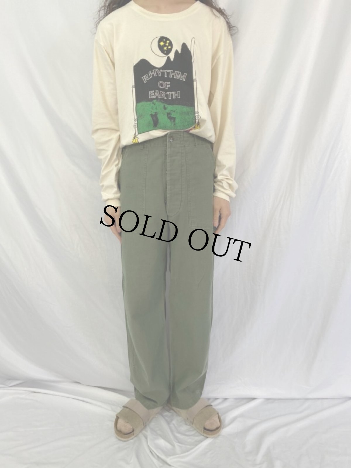 画像2: 50's U.S.ARMY ベイカーパンツ W32 (2)